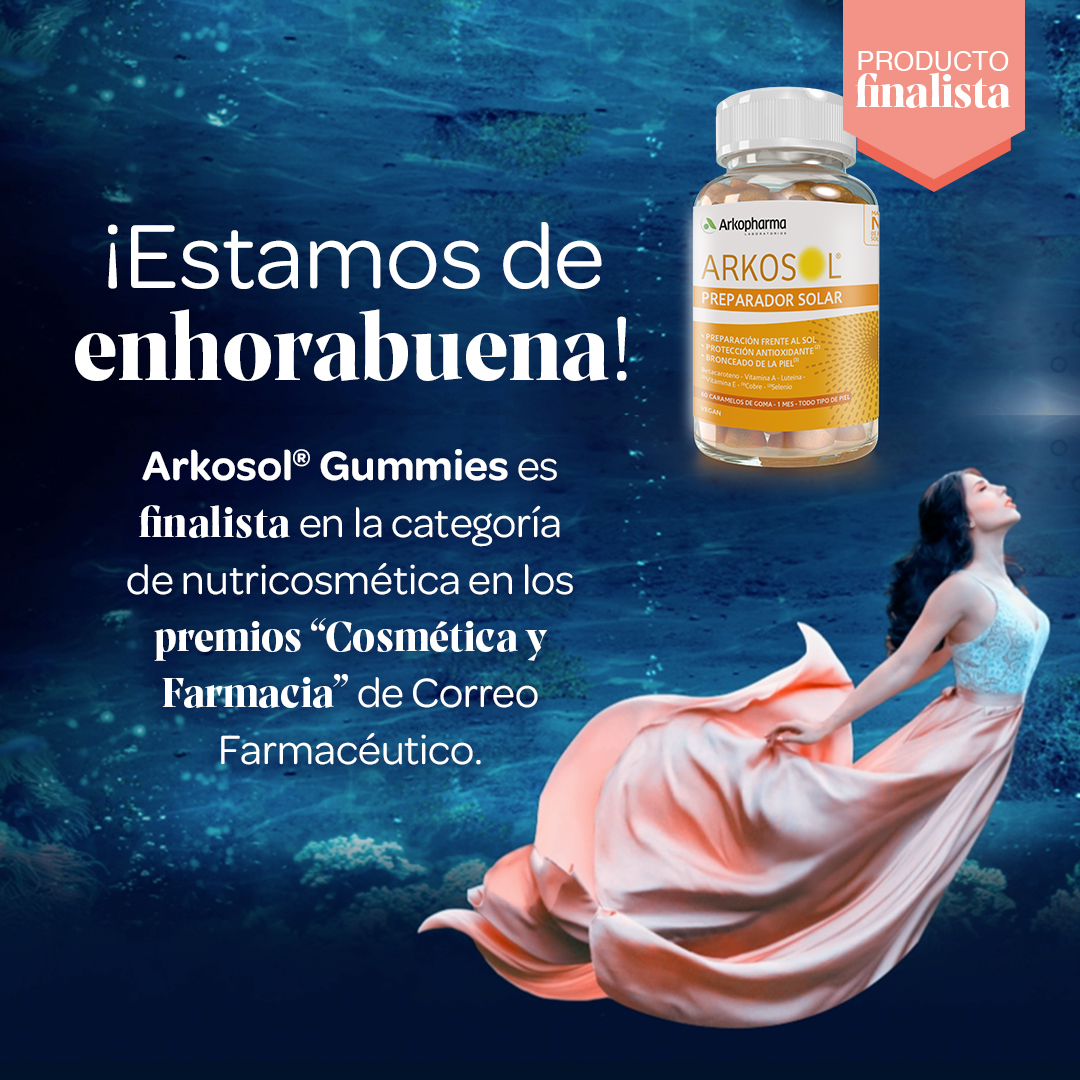 Arkosol gummies, finalista en los premios Cosmética y Farmacia 2022!